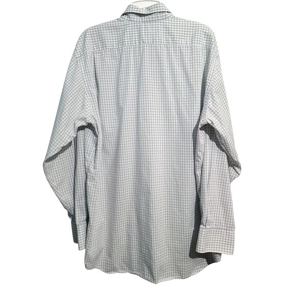 Lacoste Checkered Button Shirt Purple Green White Size XL - Picture 2 of 4